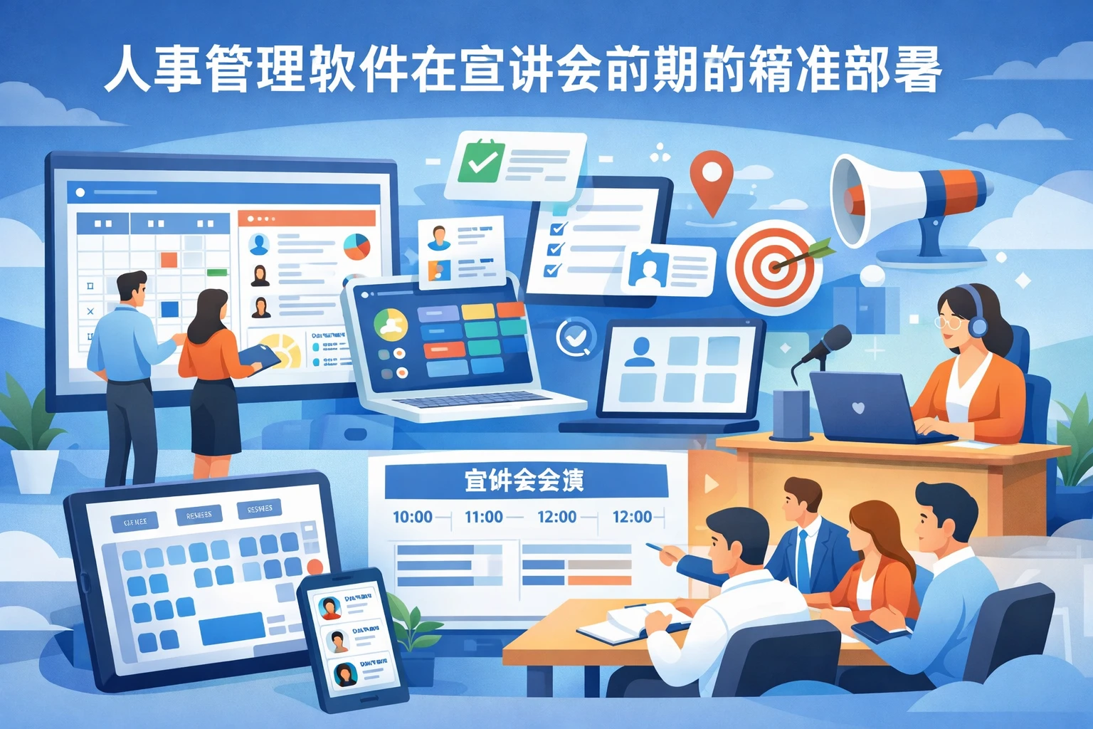 人事管理软件在宣讲会前期的精准部署