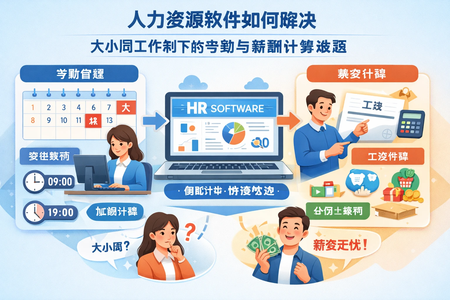 人力资源软件如何解决大小周工作制下的考勤与薪酬计算难题