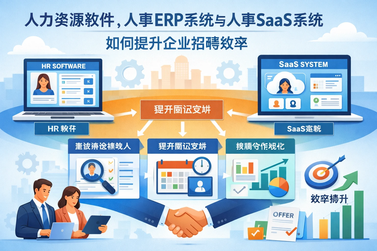人力资源软件、人事ERP系统与人事SaaS系统如何提升企业招聘效率