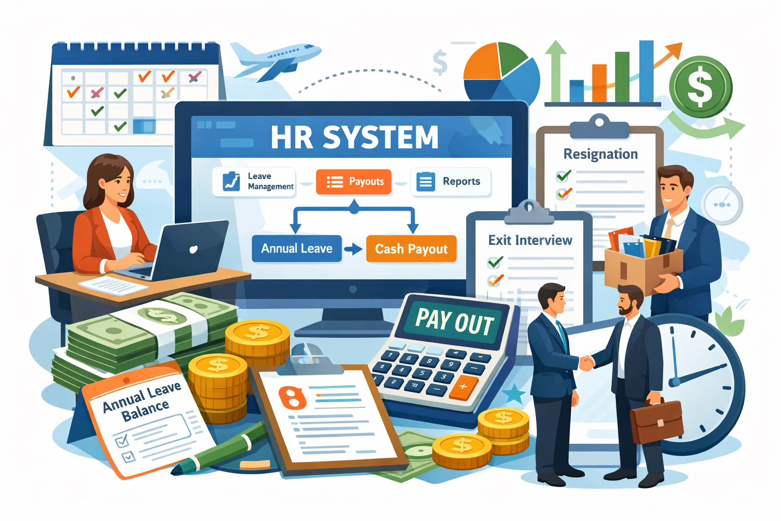 人力资源系统在离职年假折现管理中的关键作用