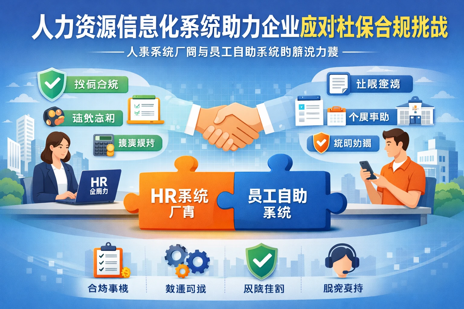 人力资源信息化系统助力企业应对社保合规挑战——人事系统厂商与员工自助系统的解决方案