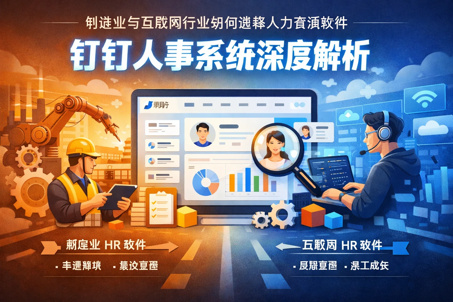 制造业与互联网行业如何选择人力资源软件——钉钉人事系统深度解析