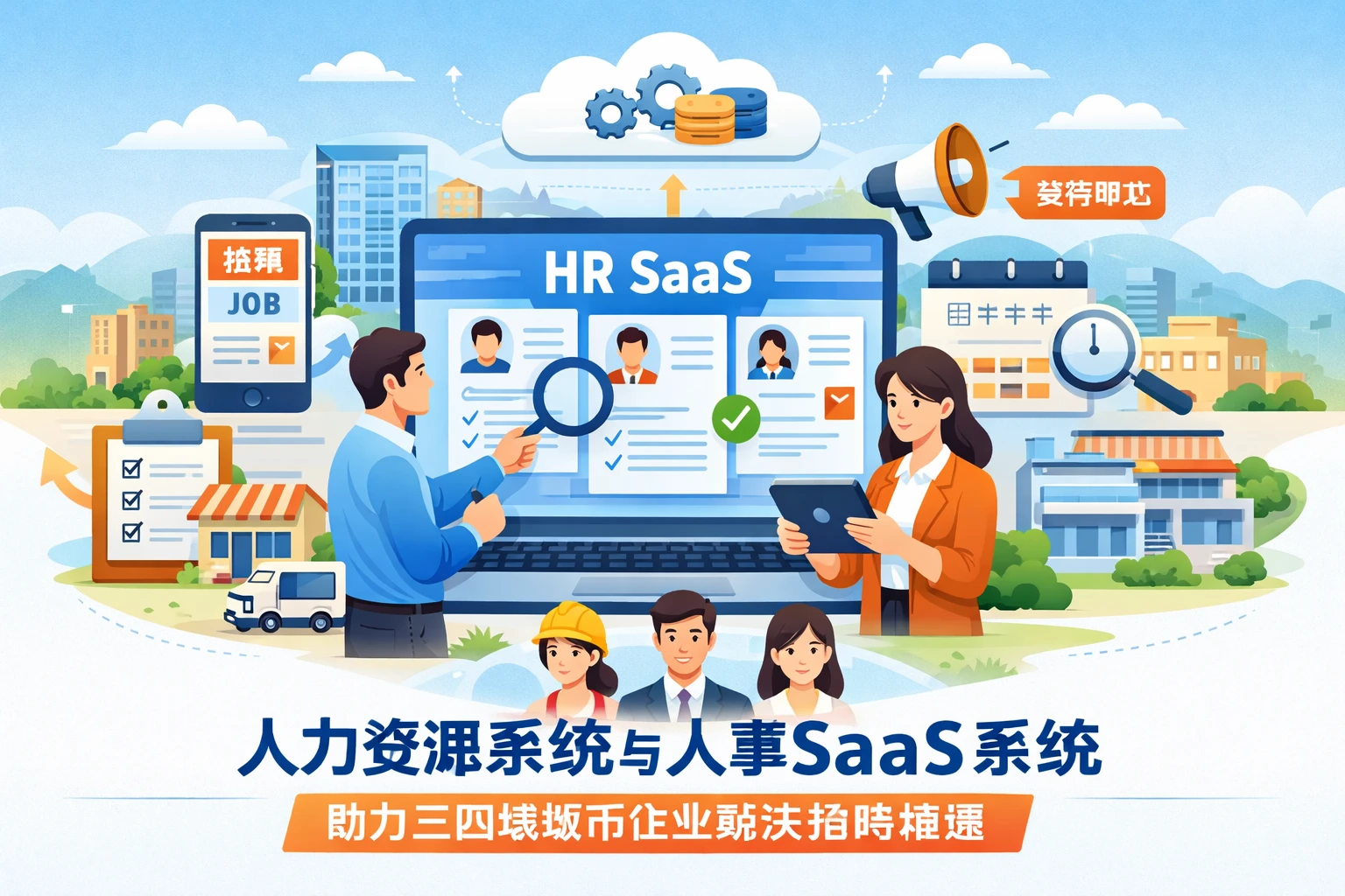 人力资源系统与人事SaaS系统如何帮助三四线城市企业解决招聘难题