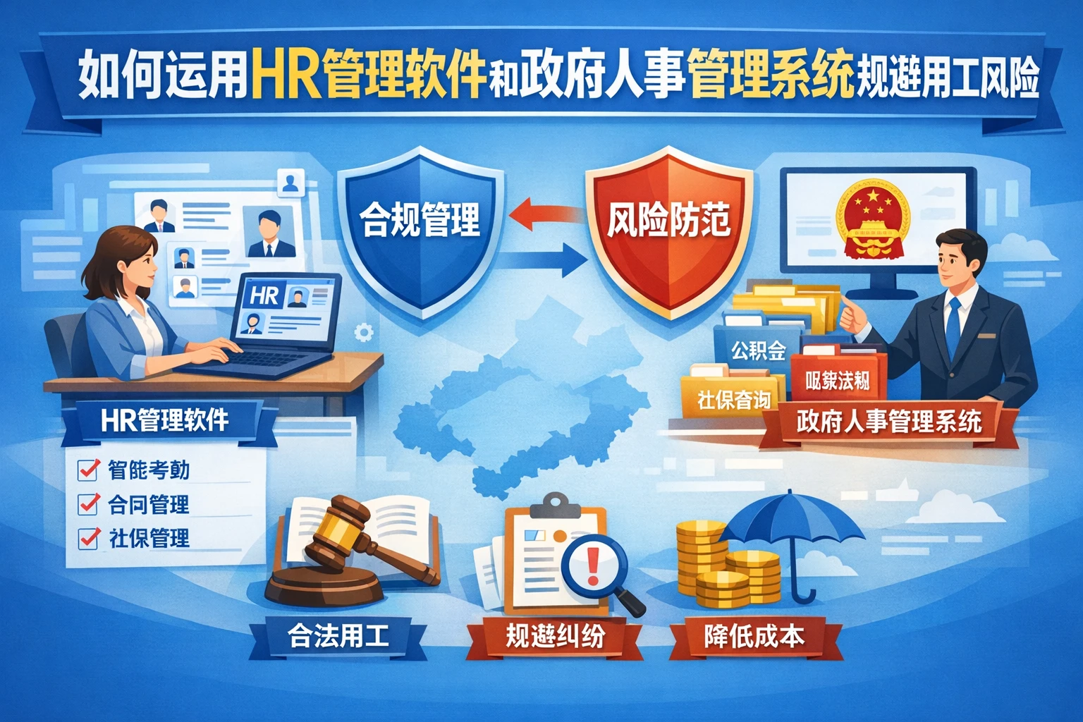 如何运用HR管理软件和政府人事管理系统规避用工风险
