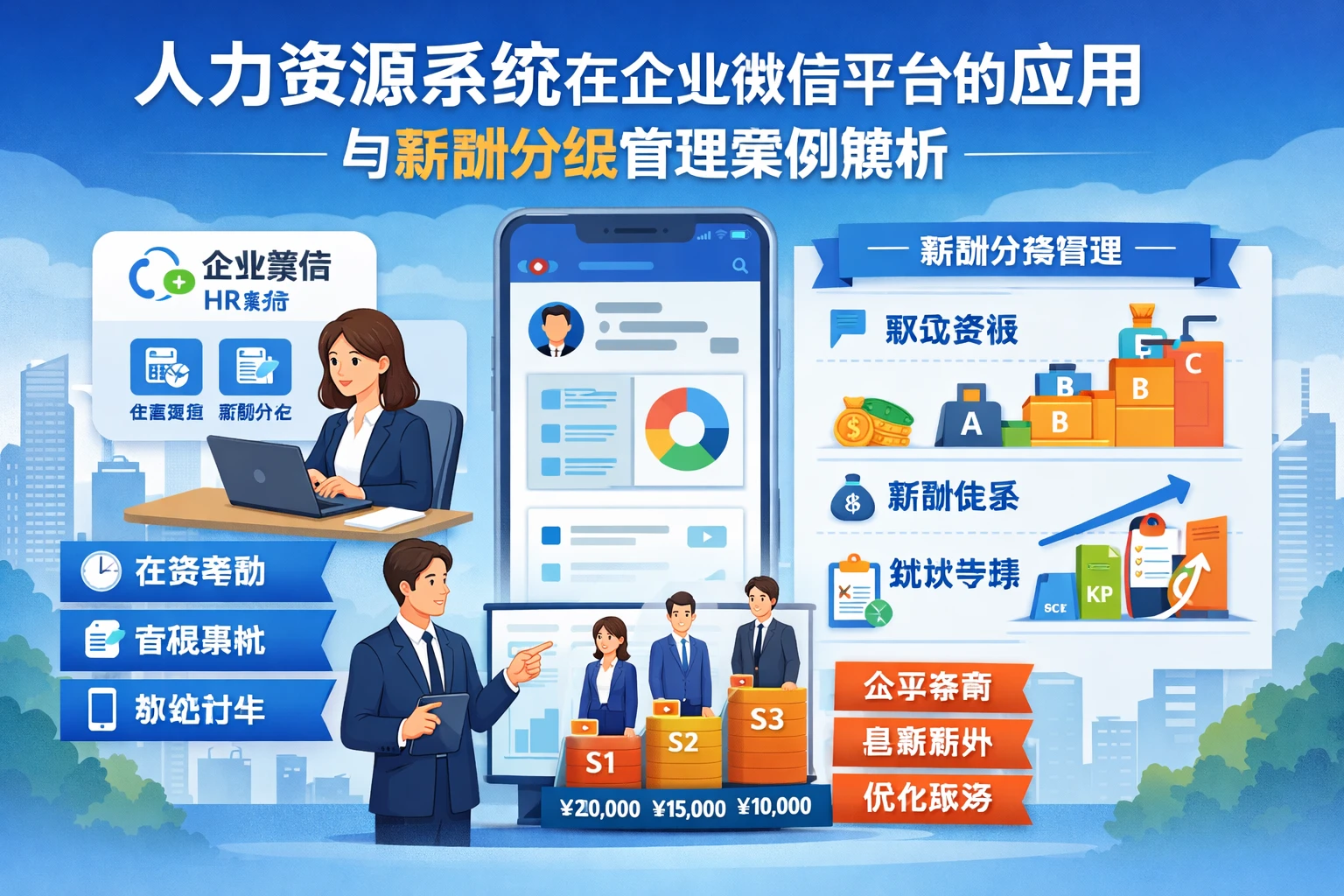 人力资源系统在企业微信平台的应用与薪酬分级管理案例解析