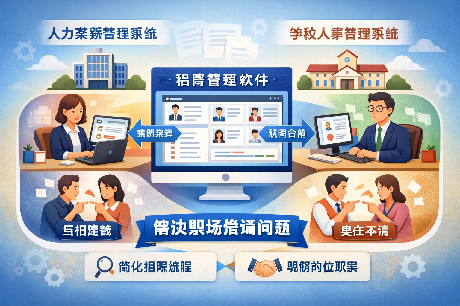 人力资源管理系统与学校人事管理系统如何通过招聘管理软件解决职场推诿问题