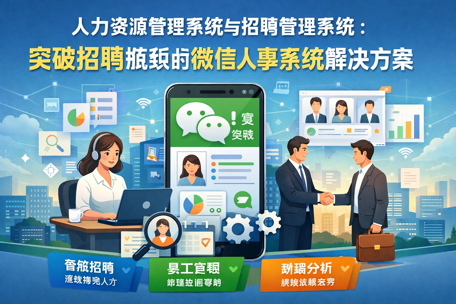 人力资源管理系统与招聘管理系统：突破招聘瓶颈的微信人事系统解决方案