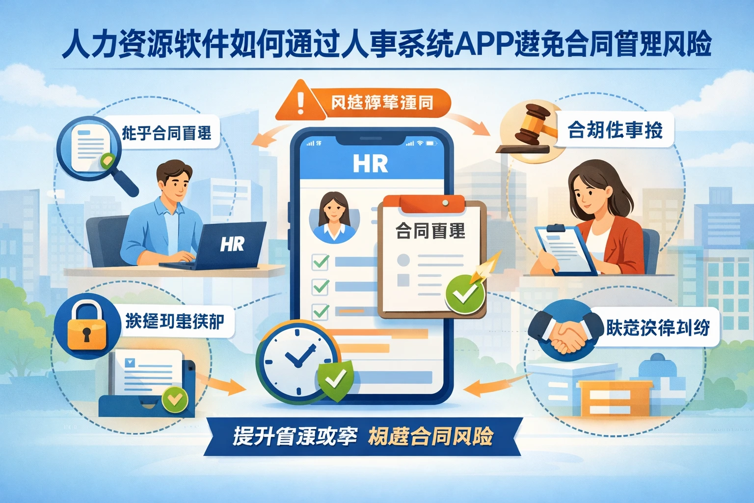 人力资源软件如何通过人事系统APP避免合同管理风险