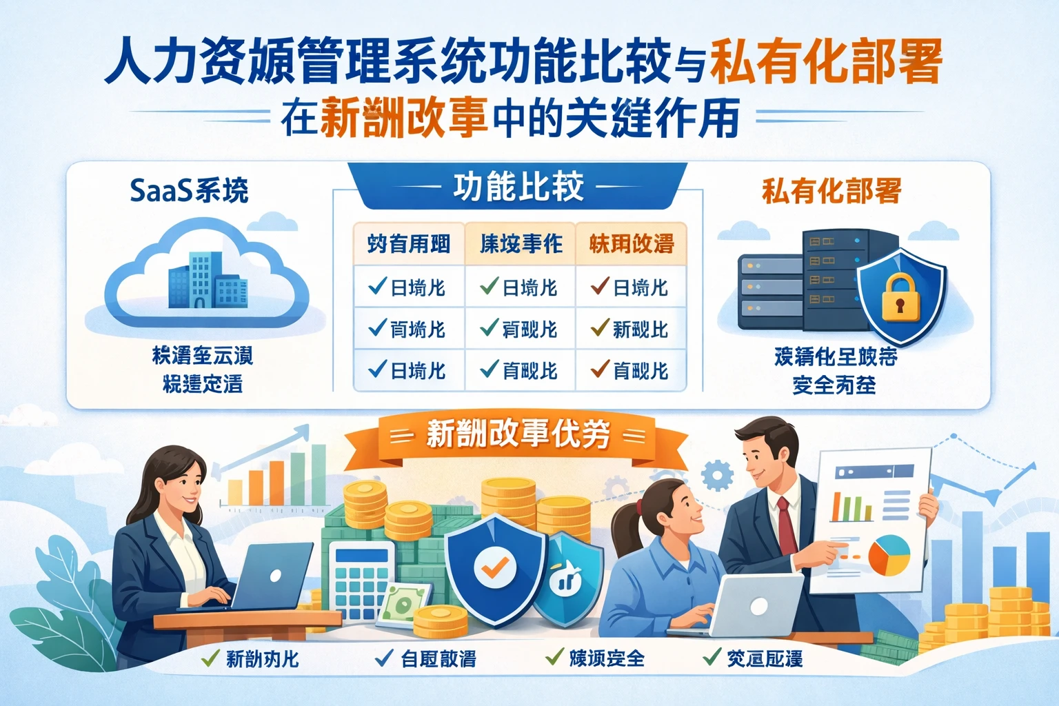 人力资源管理系统功能比较与私有化部署在薪酬改革中的关键作用