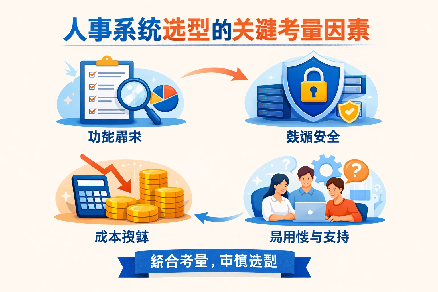 人事系统选型的关键考量因素