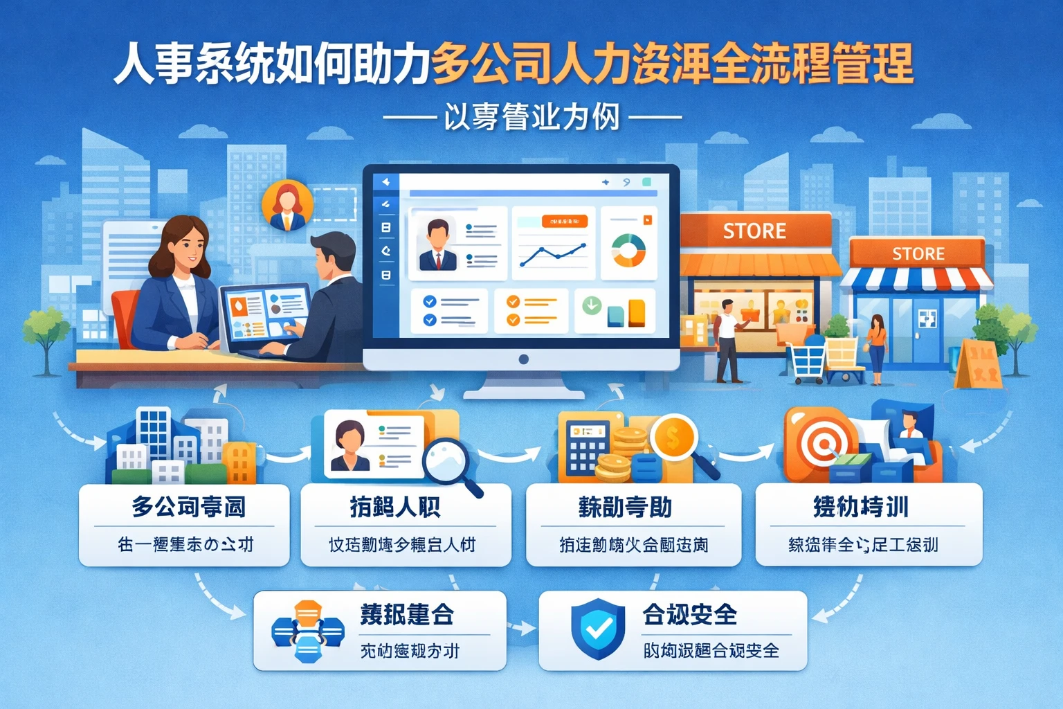 人事系统如何助力多公司人力资源全流程管理——以零售业为例