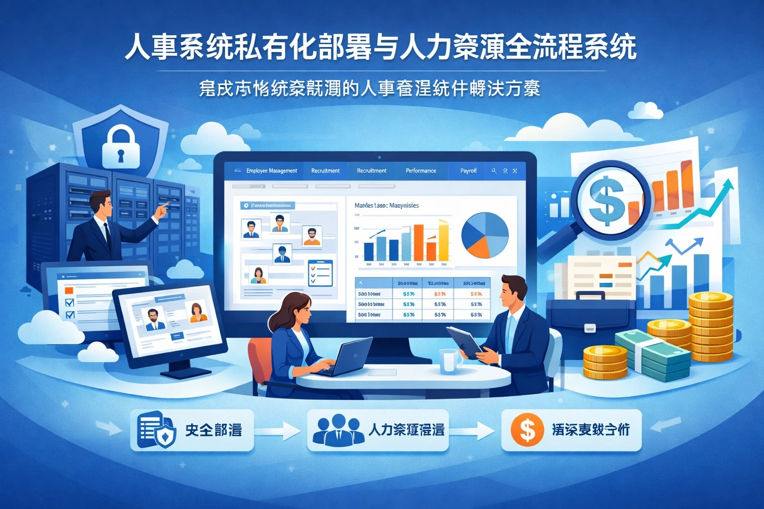 人事系统私有化部署与人力资源全流程系统：集成市场薪资数据的人事管理软件解决方案