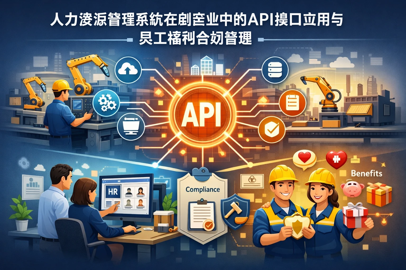 人力资源管理系统在制造业中的API接口应用与员工福利合规管理