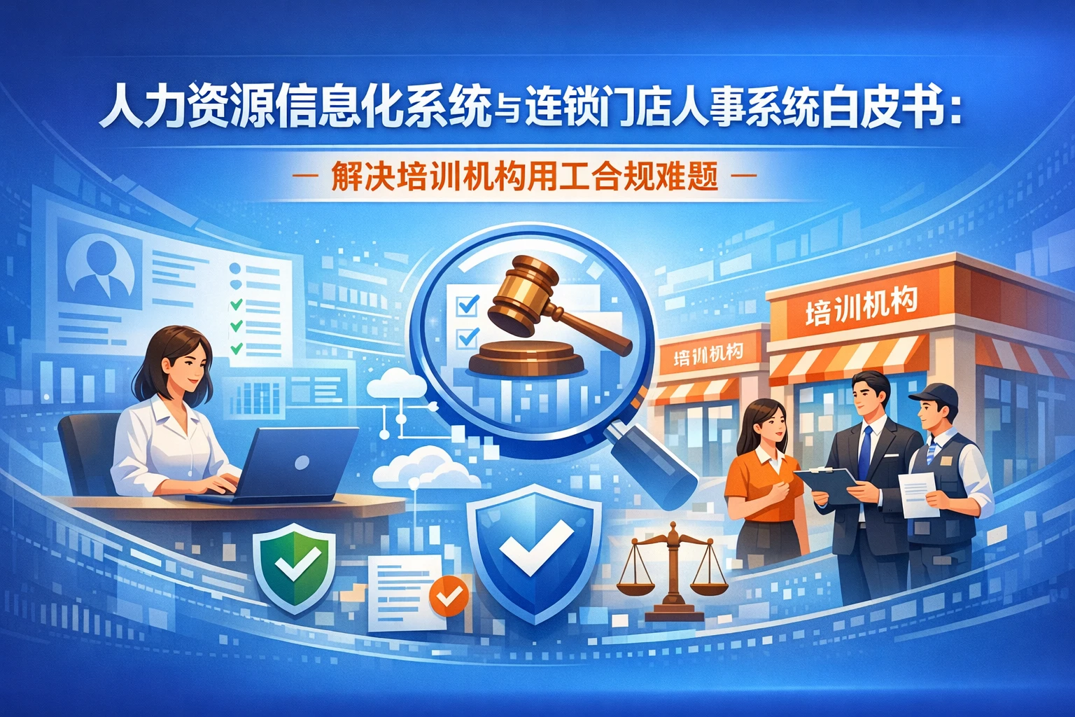 人力资源信息化系统与连锁门店人事系统白皮书:解决培训机构用工合规难题