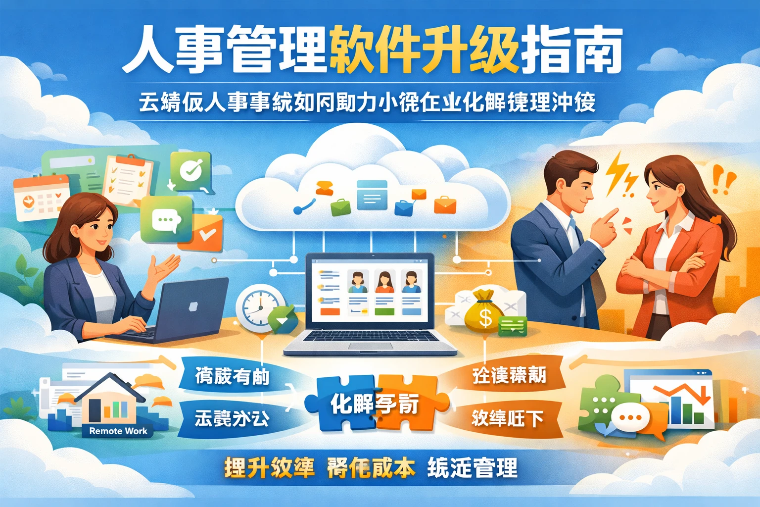 人事管理软件升级指南：云端版人事系统如何助力小微企业化解管理冲突