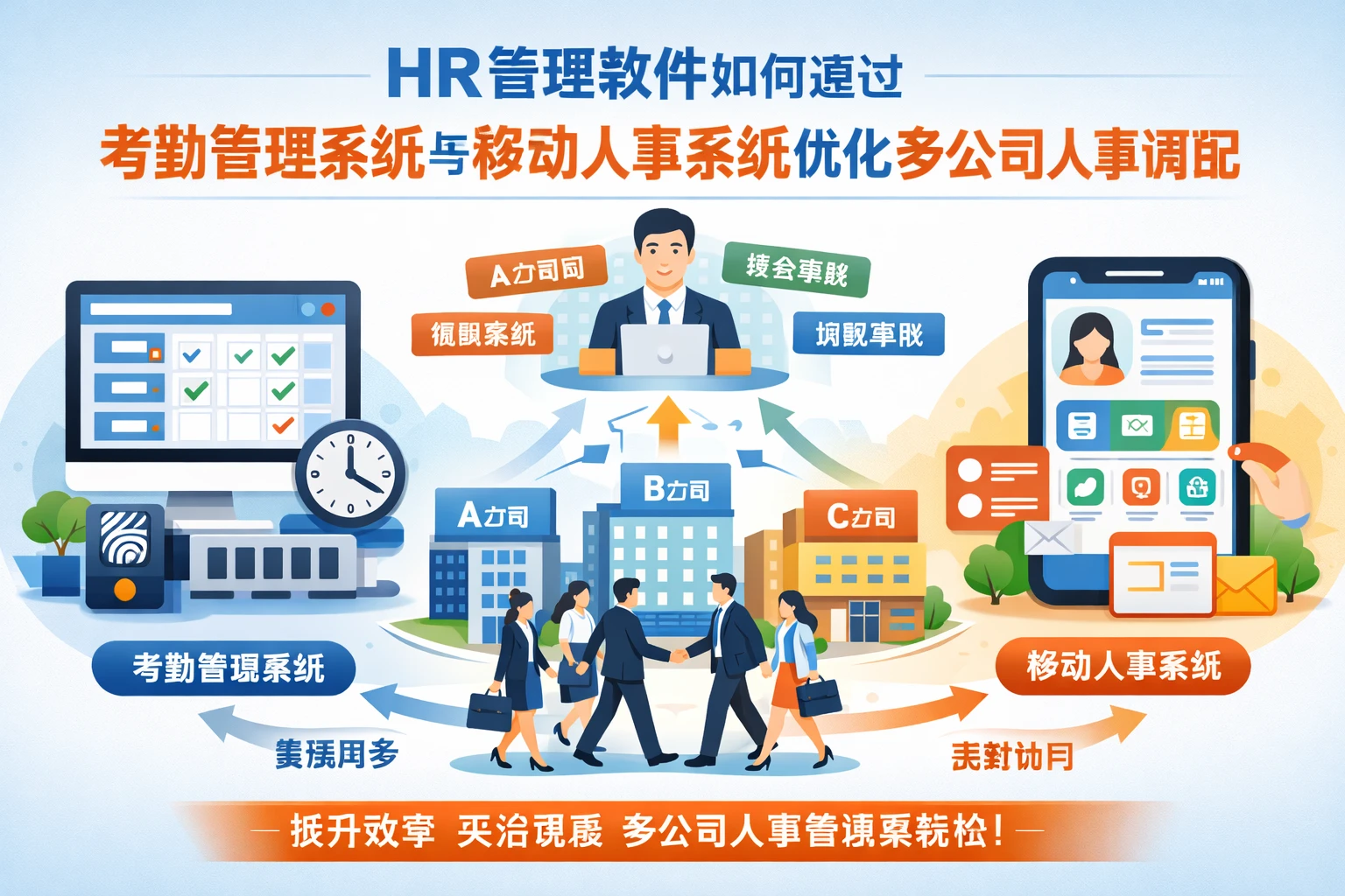 HR管理软件如何通过考勤管理系统与移动人事系统优化多公司人事调配