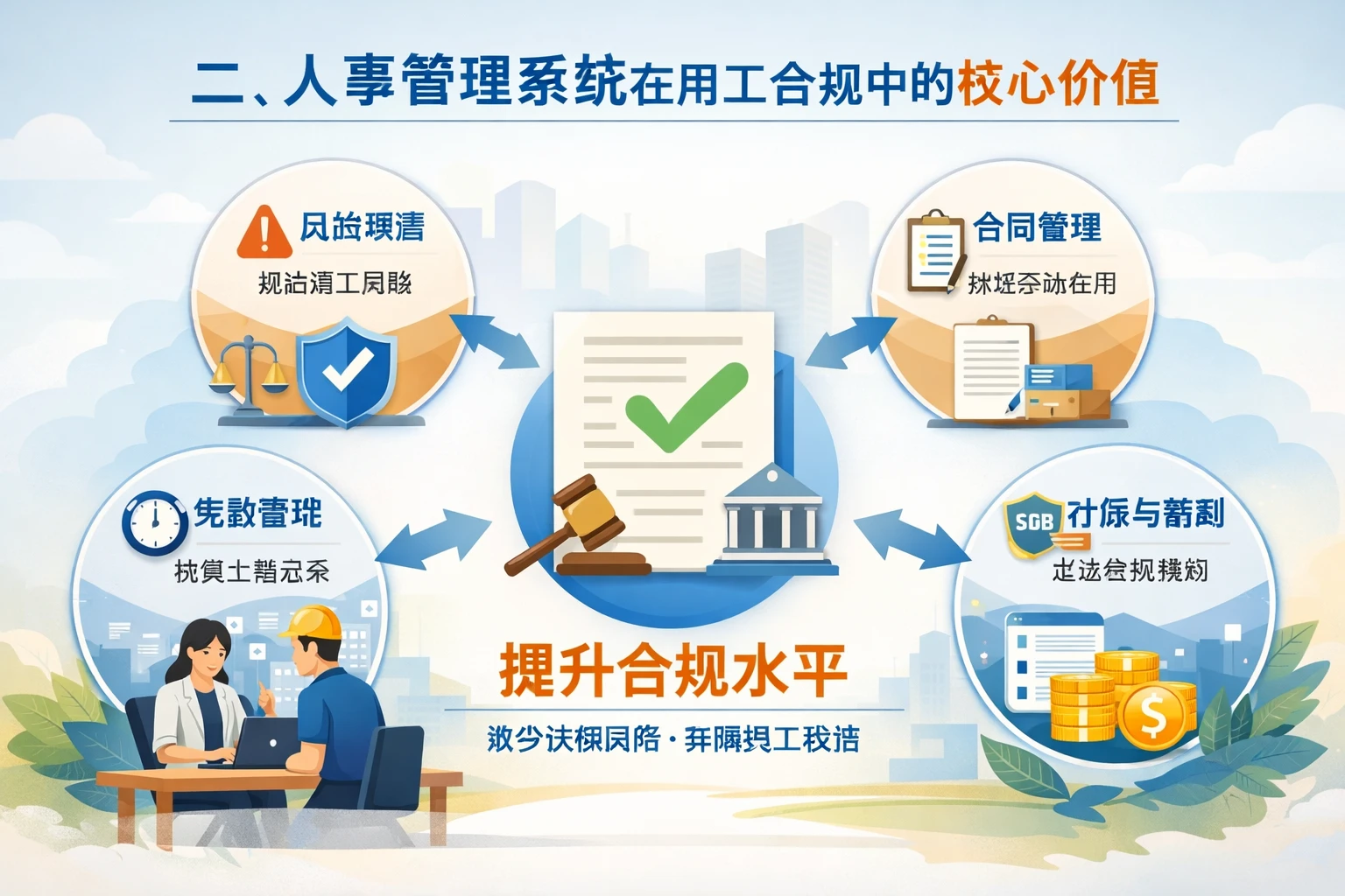 二、人事管理系统在用工合规中的核心价值