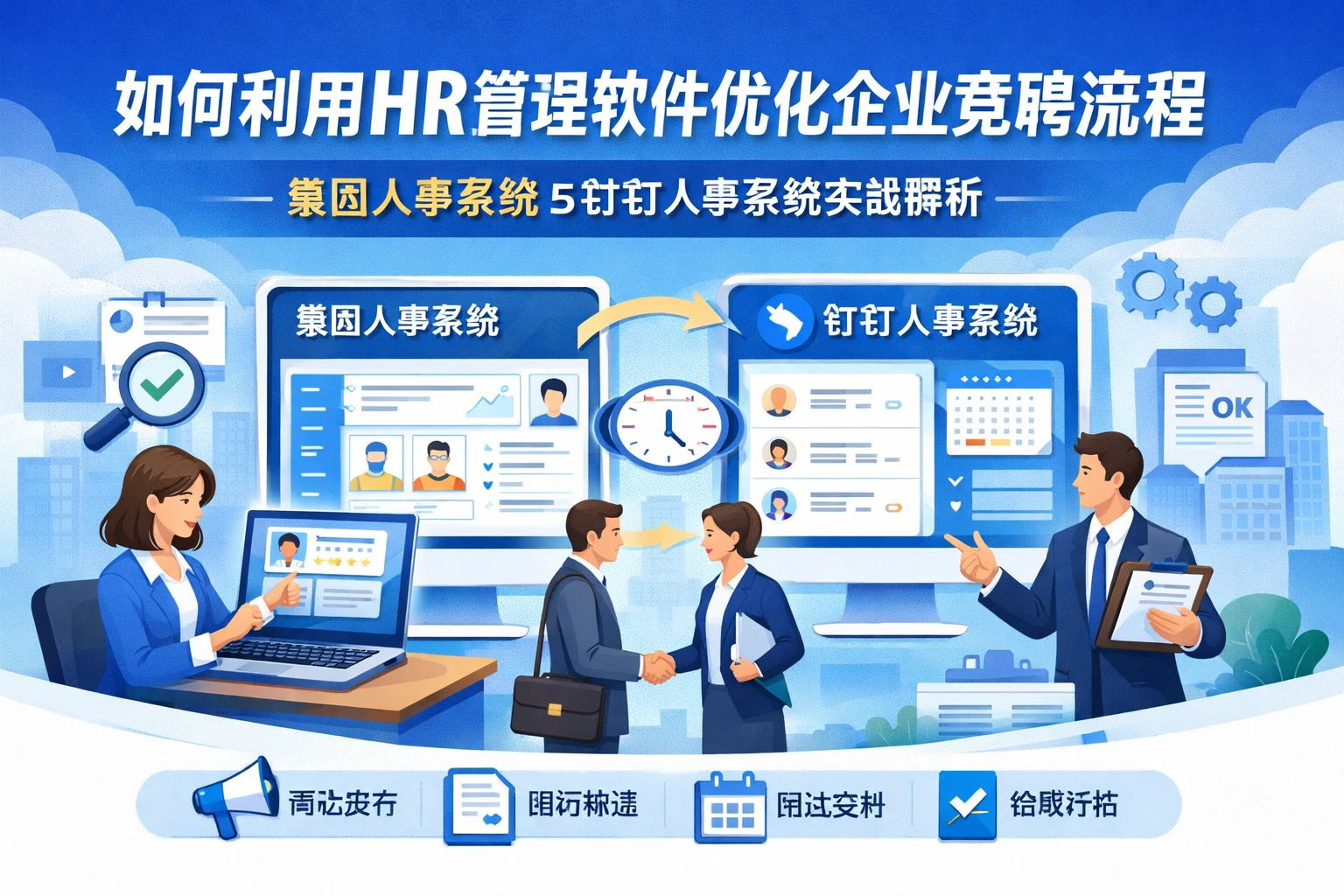 如何利用HR管理软件优化企业竞聘流程——集团人事系统与钉钉人事系统实战解析