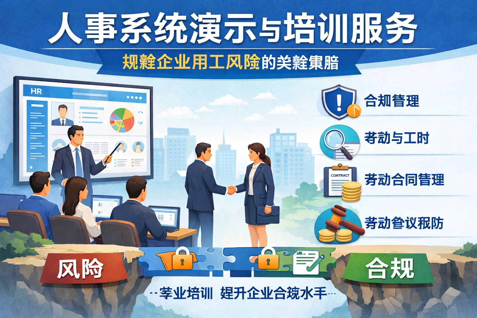 人事系统演示与培训服务：规避企业用工风险的关键策略
