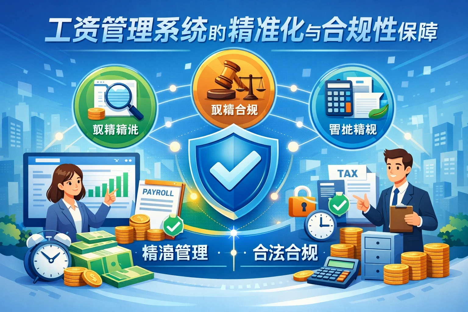 工资管理系统的精准化与合规性保障
