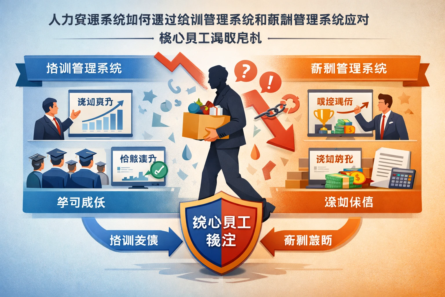 人力资源系统如何通过培训管理系统和薪酬管理系统应对核心员工离职危机