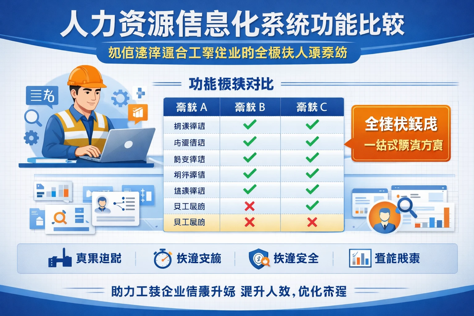 人力资源信息化系统功能比较：如何选择适合工装企业的全模块人事系统