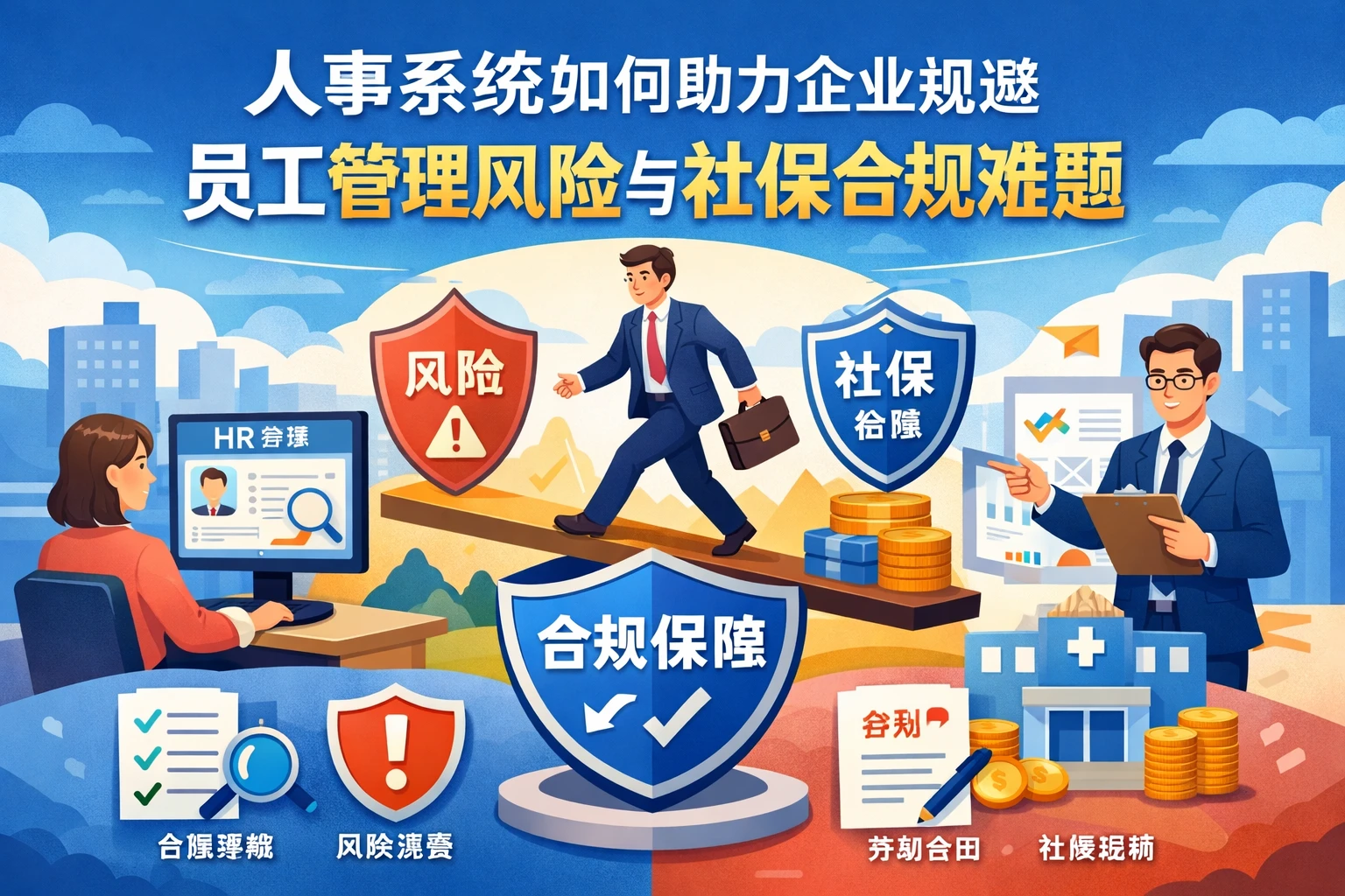 人事系统如何助力企业规避员工管理风险与社保合规难题