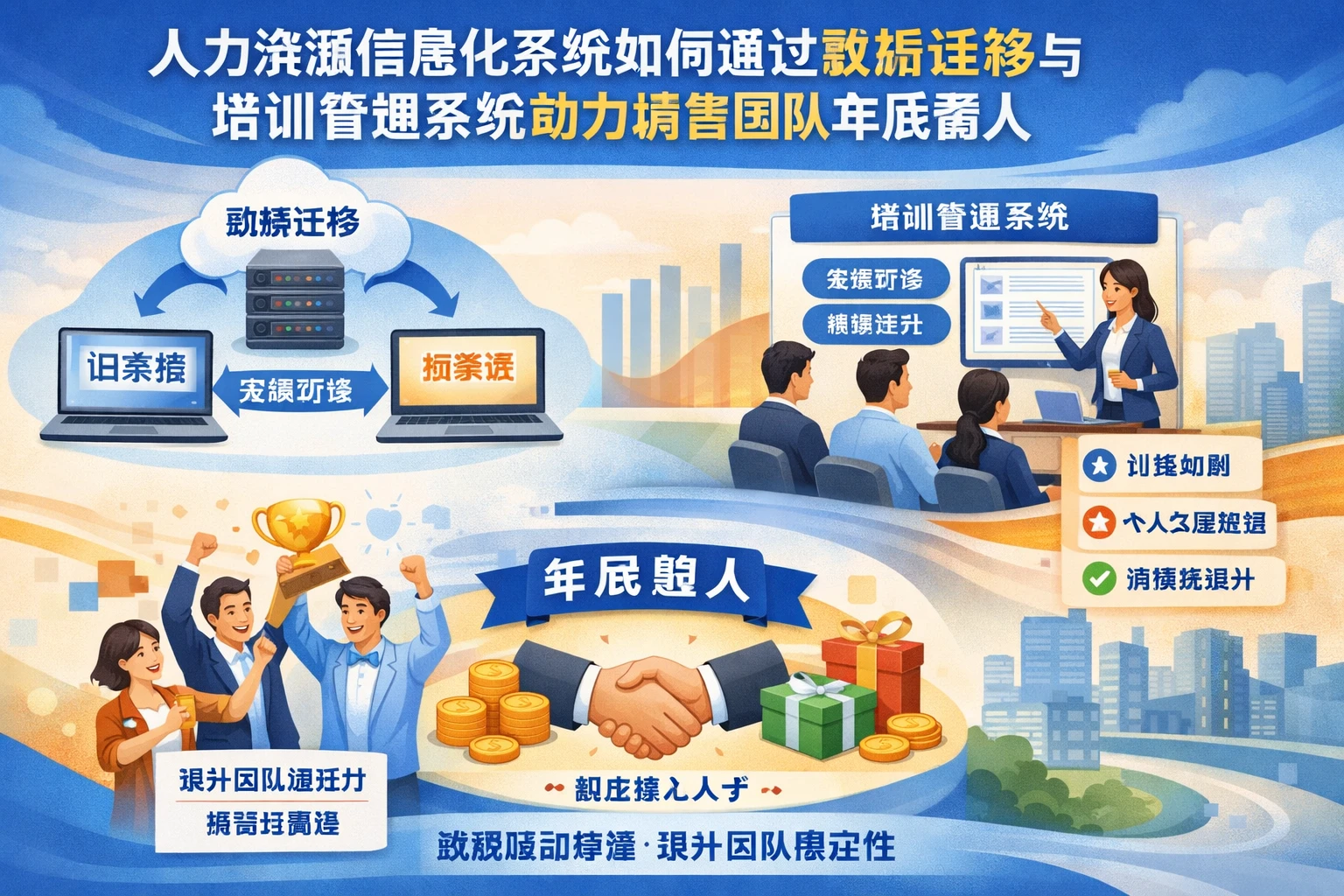 人力资源信息化系统如何通过数据迁移与培训管理系统助力销售团队年底留人