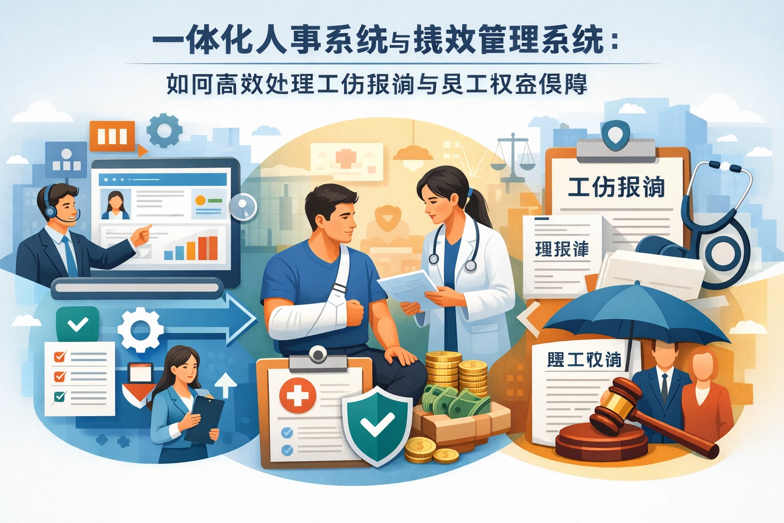 一体化人事系统与绩效管理系统：如何高效处理工伤报销与员工权益保障