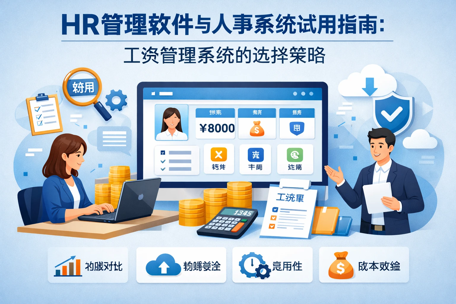 HR管理软件与人事系统试用指南：工资管理系统的选择策略