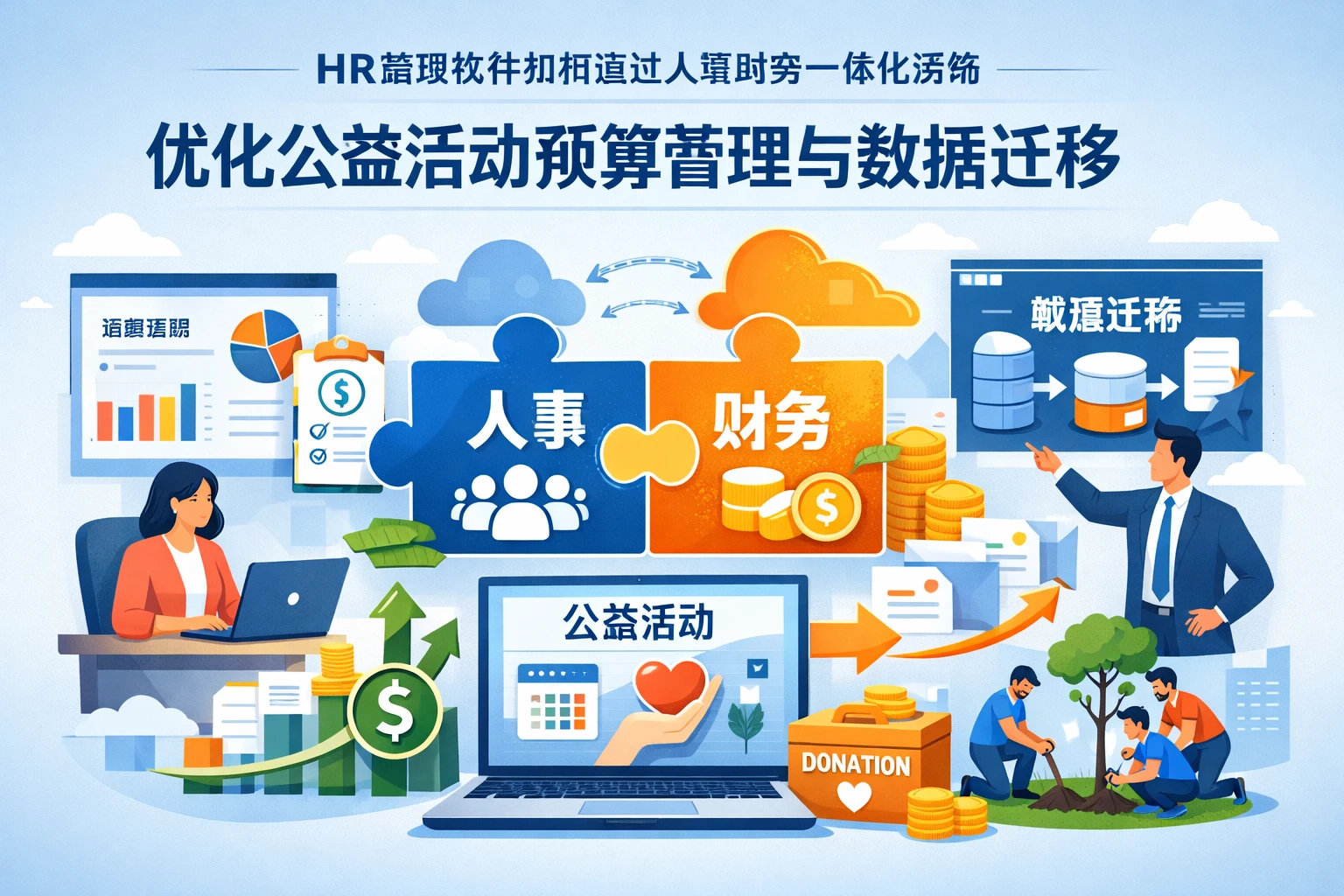 HR管理软件如何通过人事财务一体化系统优化公益活动预算管理与数据迁移