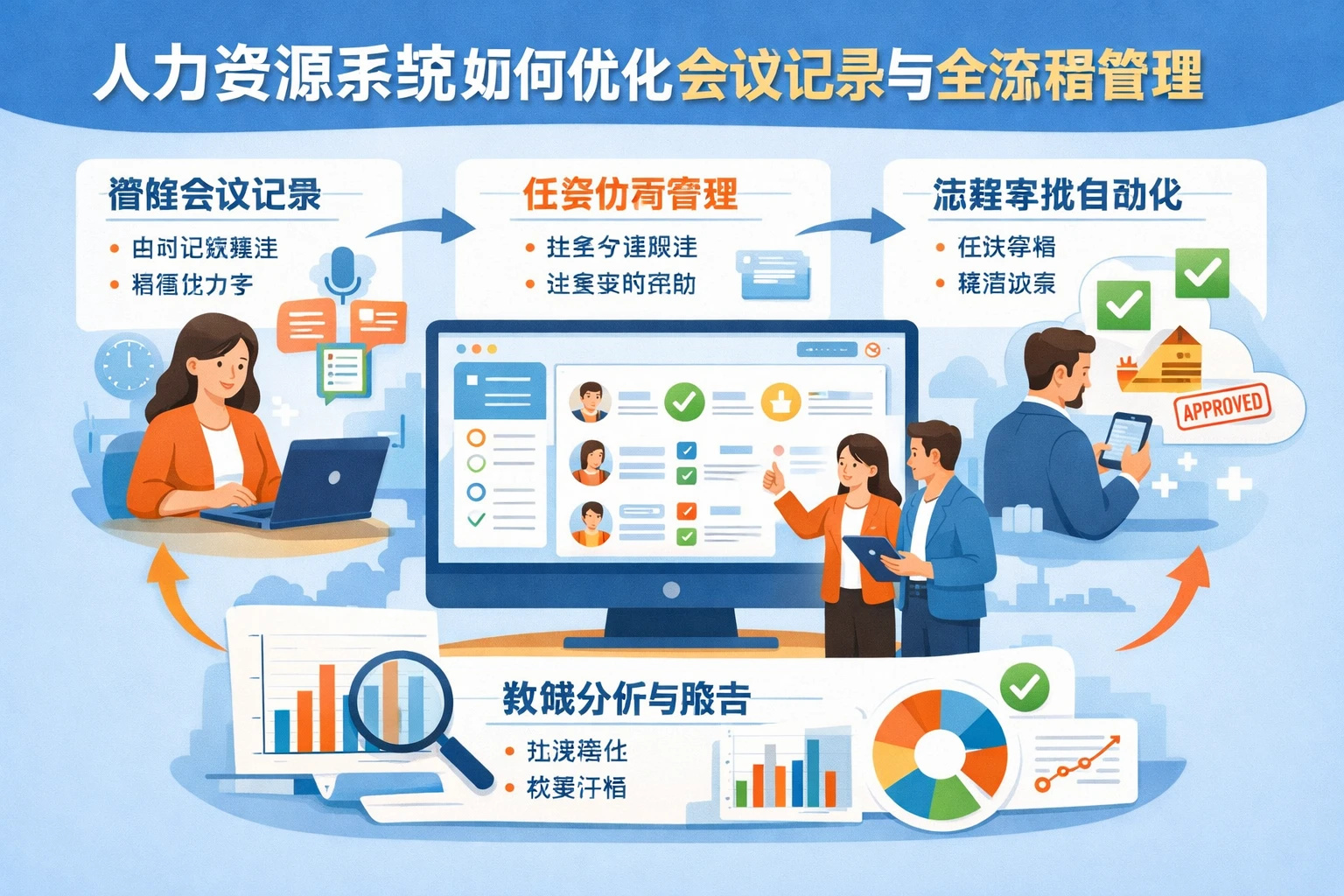 人力资源系统如何优化会议记录与全流程管理