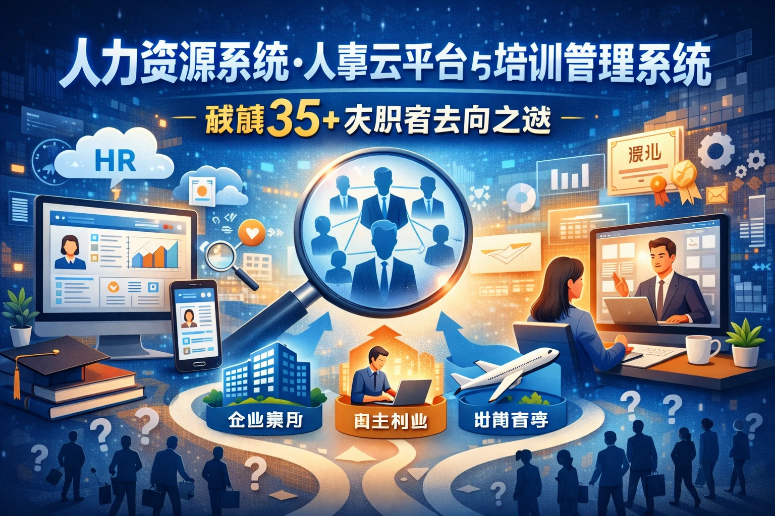 人力资源系统、人事云平台与培训管理系统：破解35+求职者去向之谜