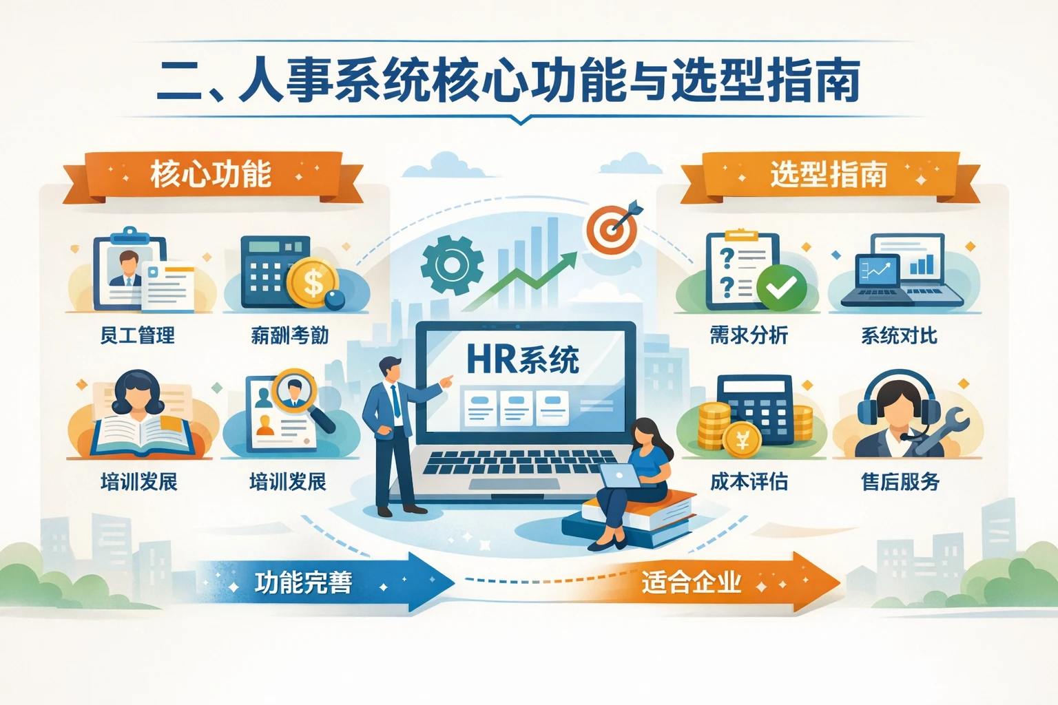 二、人事系统核心功能与选型指南
