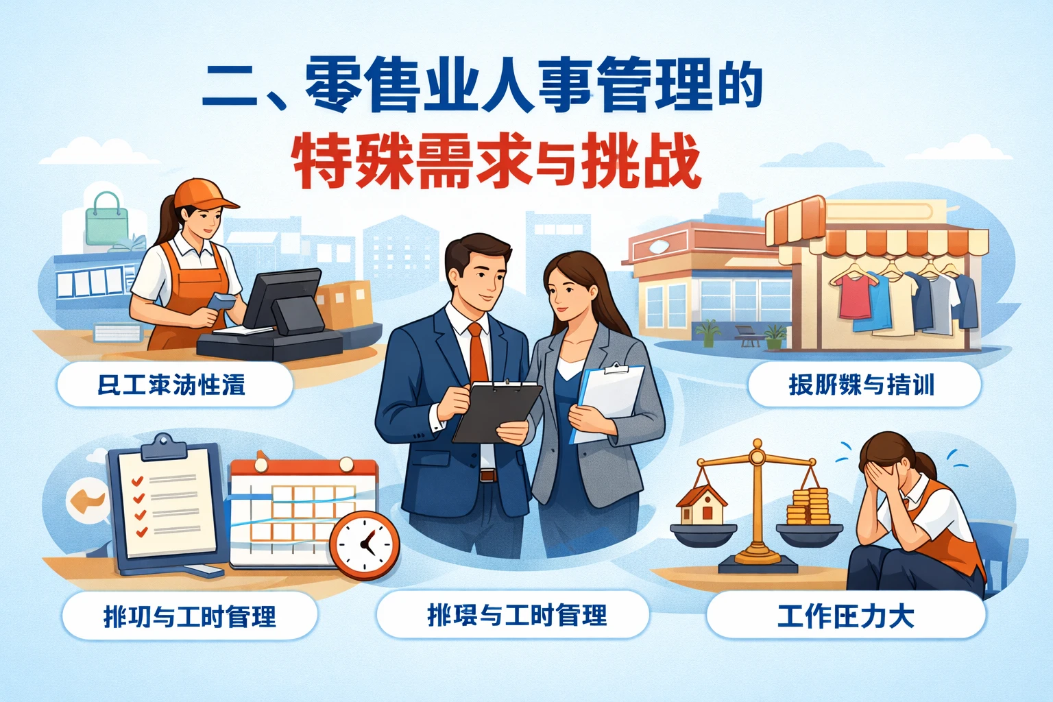 二、零售业人事管理的特殊需求与挑战