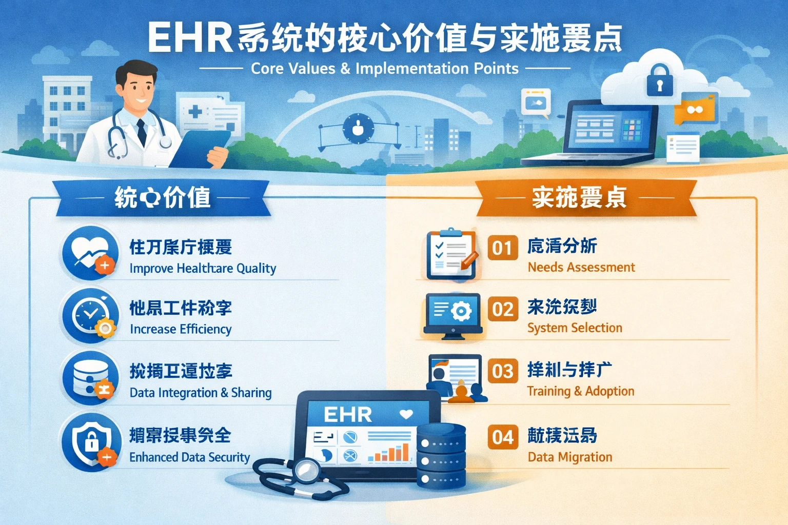 ehr系统的核心价值与实施要点