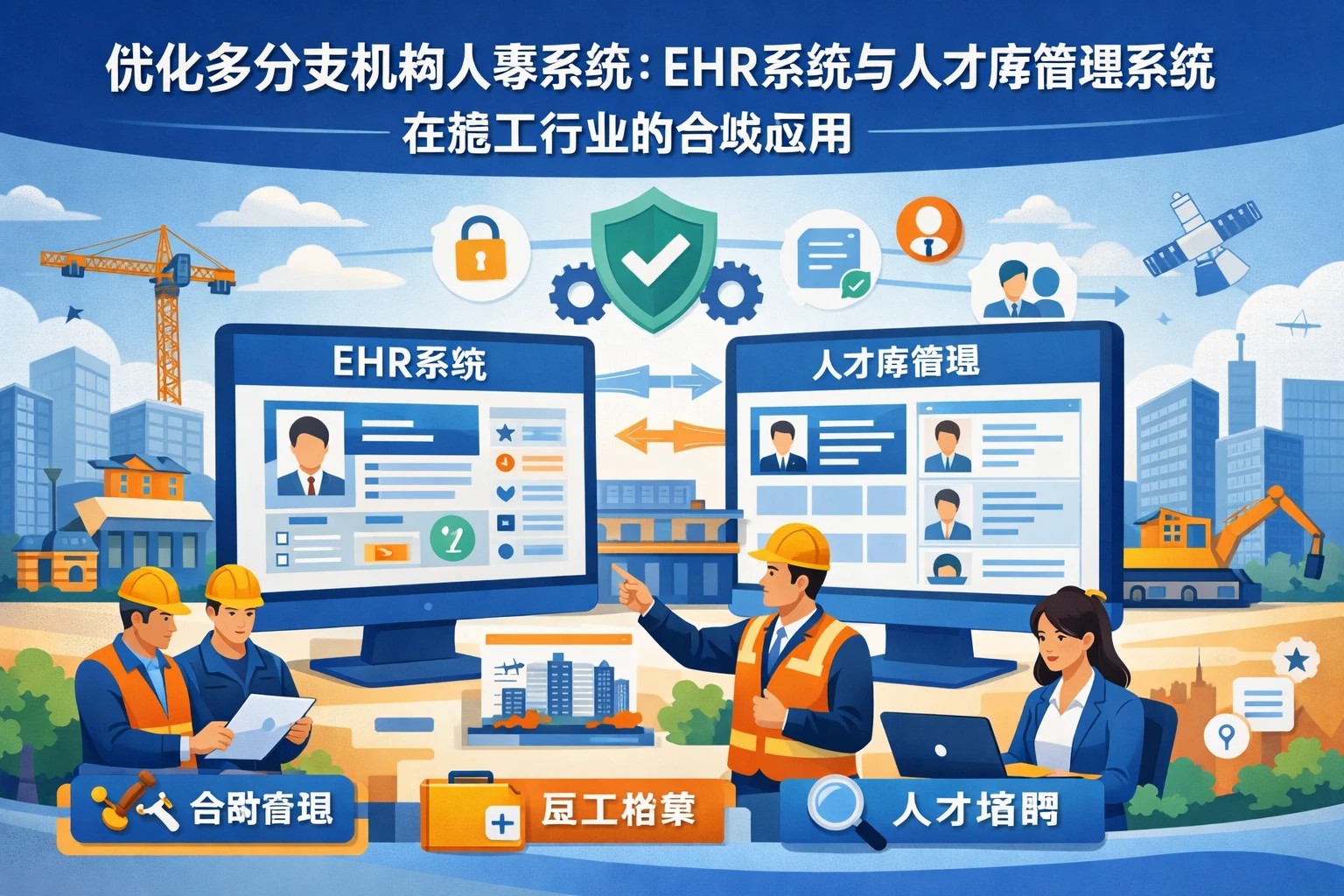 优化多分支机构人事系统：EHR系统与人才库管理系统在施工行业的合规应用