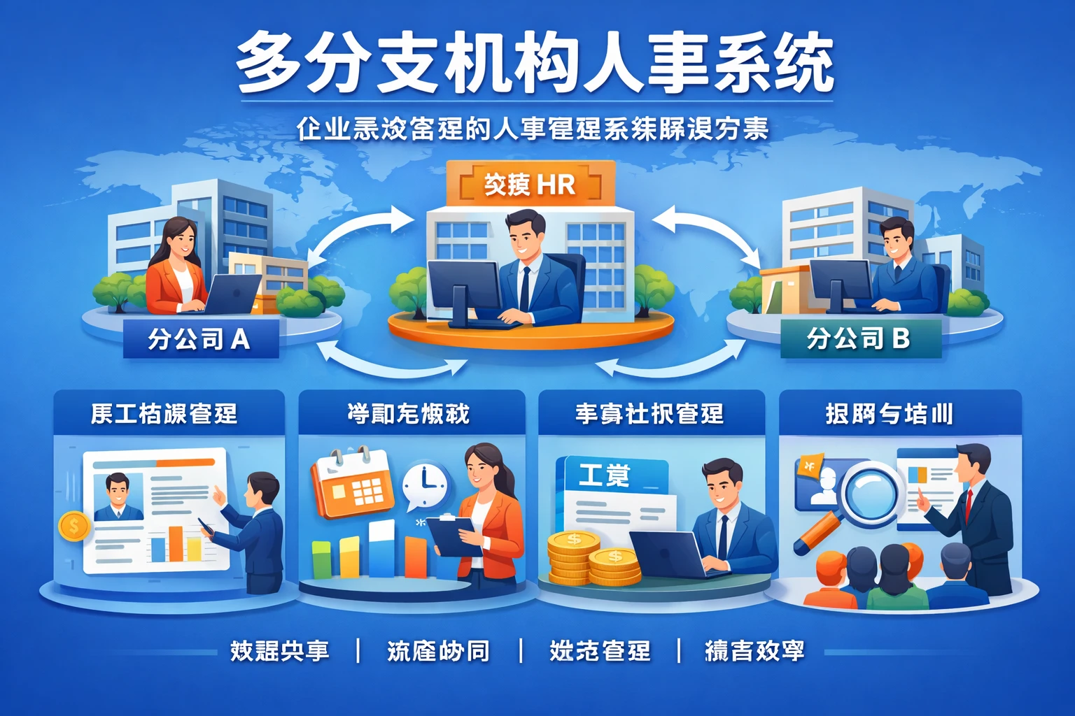 多分支机构人事系统:企业高效管理的人事管理系统解决方案