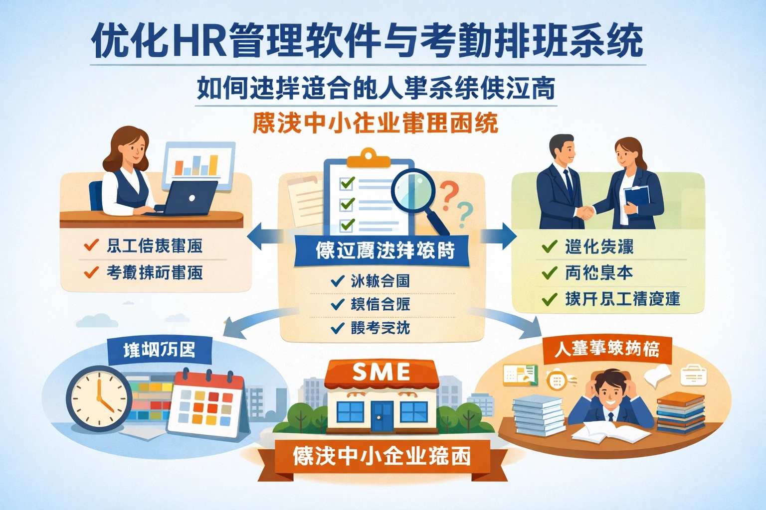 优化HR管理软件与考勤排班系统：如何选择适合的人事系统供应商解决中小企业管理困境