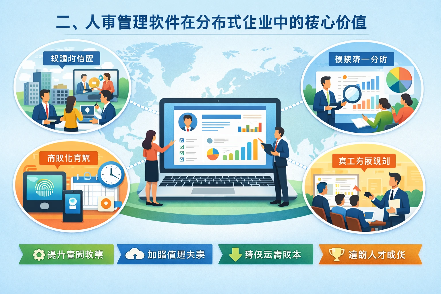 二、人事管理软件在分布式企业中的核心价值
