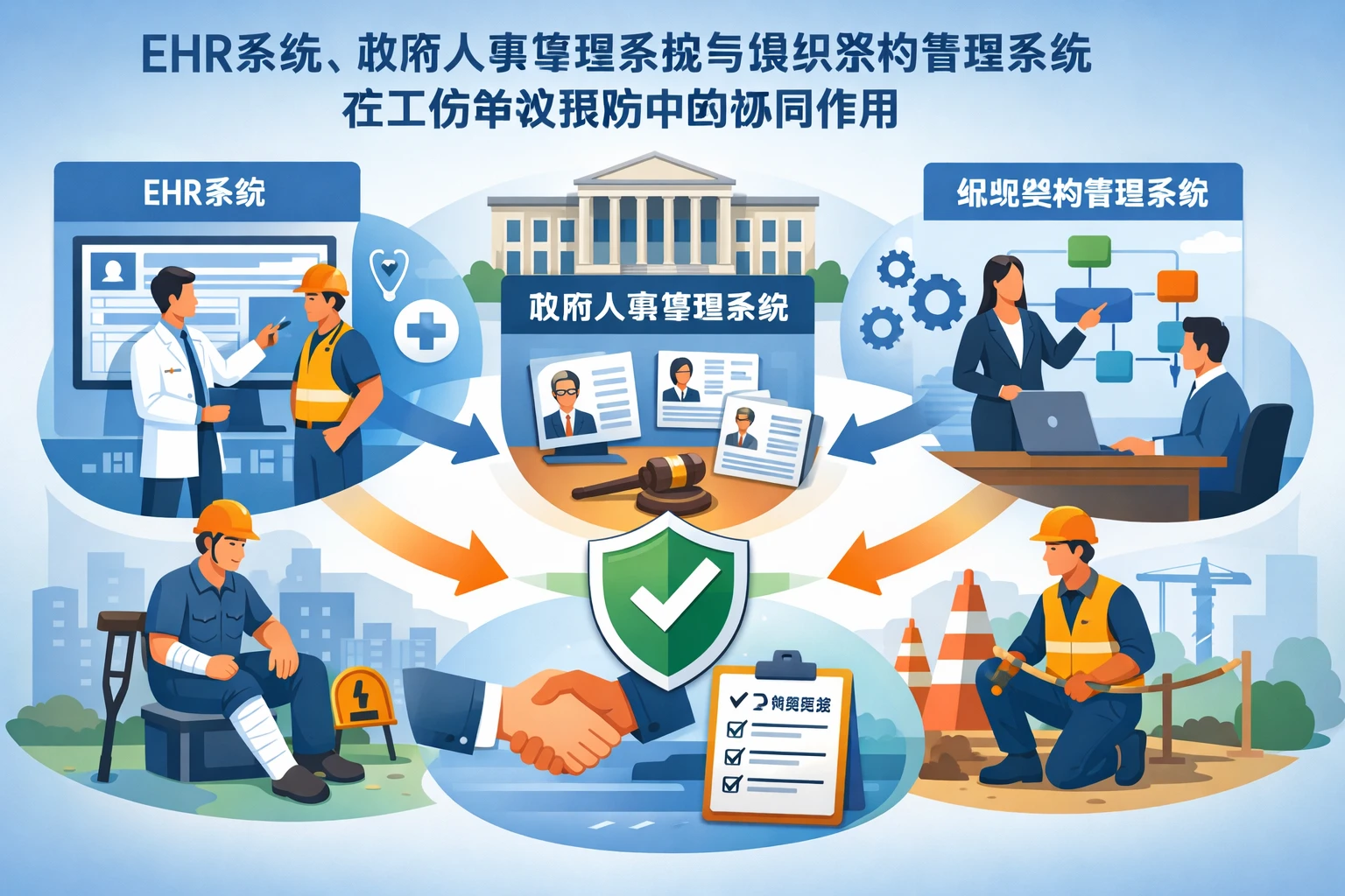 EHR系统、政府人事管理系统与组织架构管理系统在工伤争议预防中的协同作用