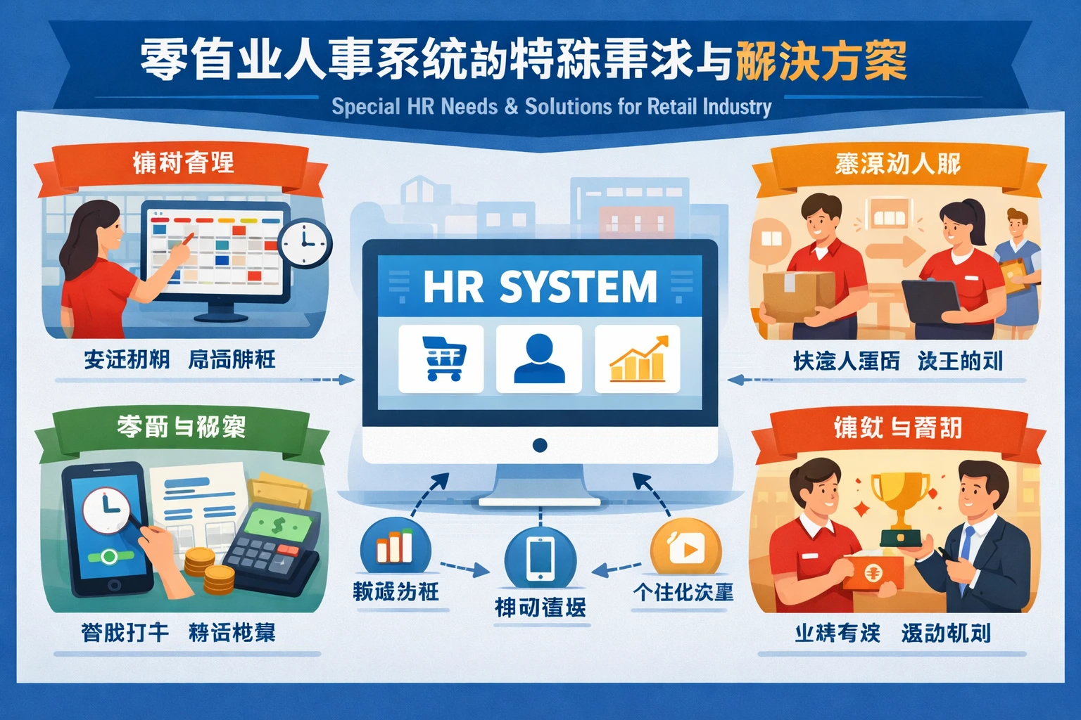 零售业人事系统的特殊需求与解决方案