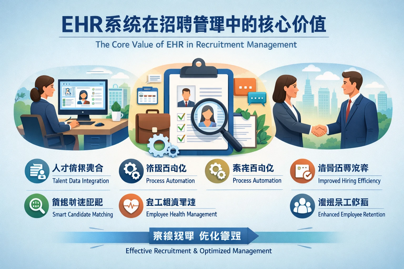 EHR系统在招聘管理中的核心价值