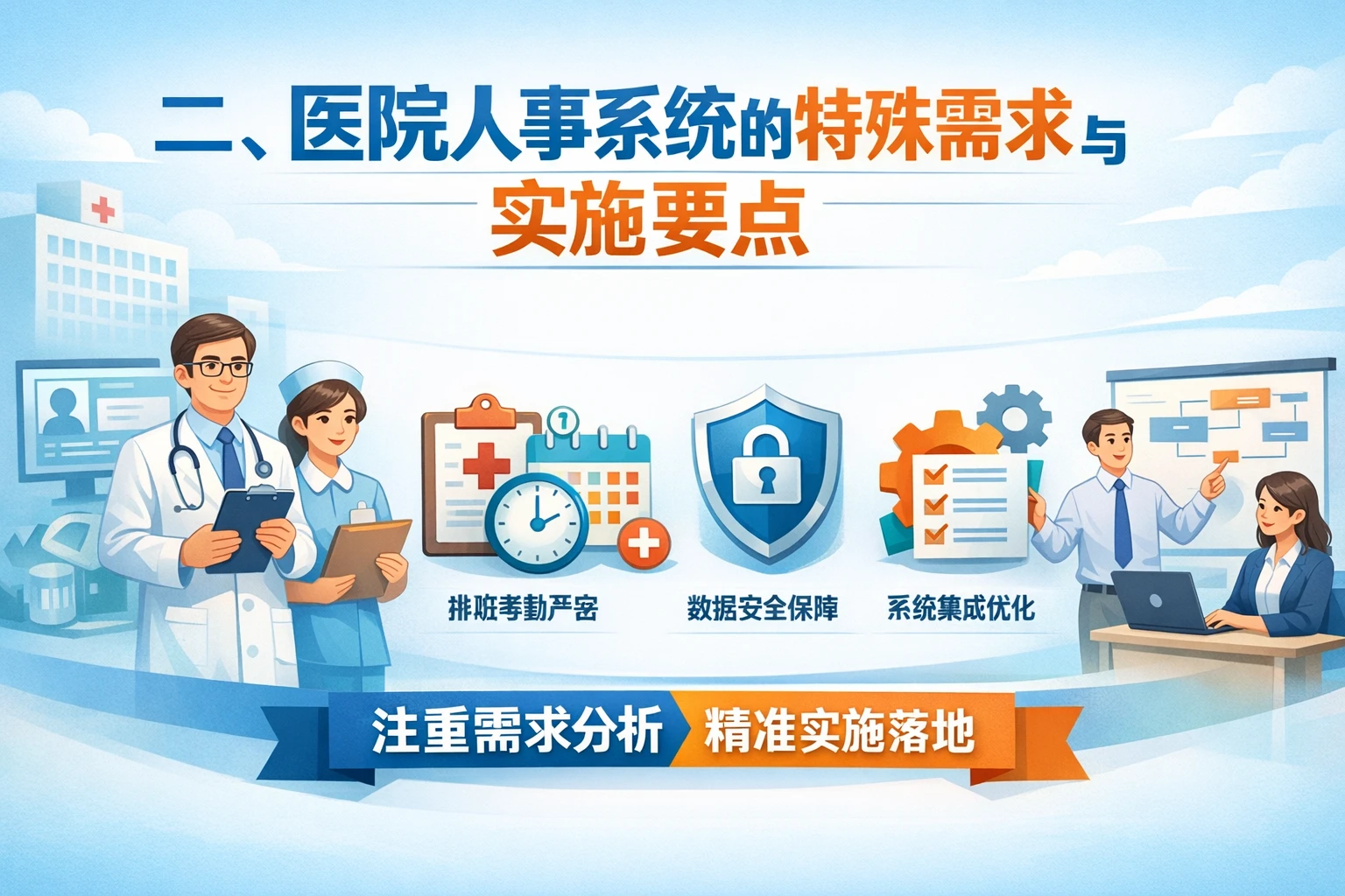 二、医院人事系统的特殊需求与实施要点
