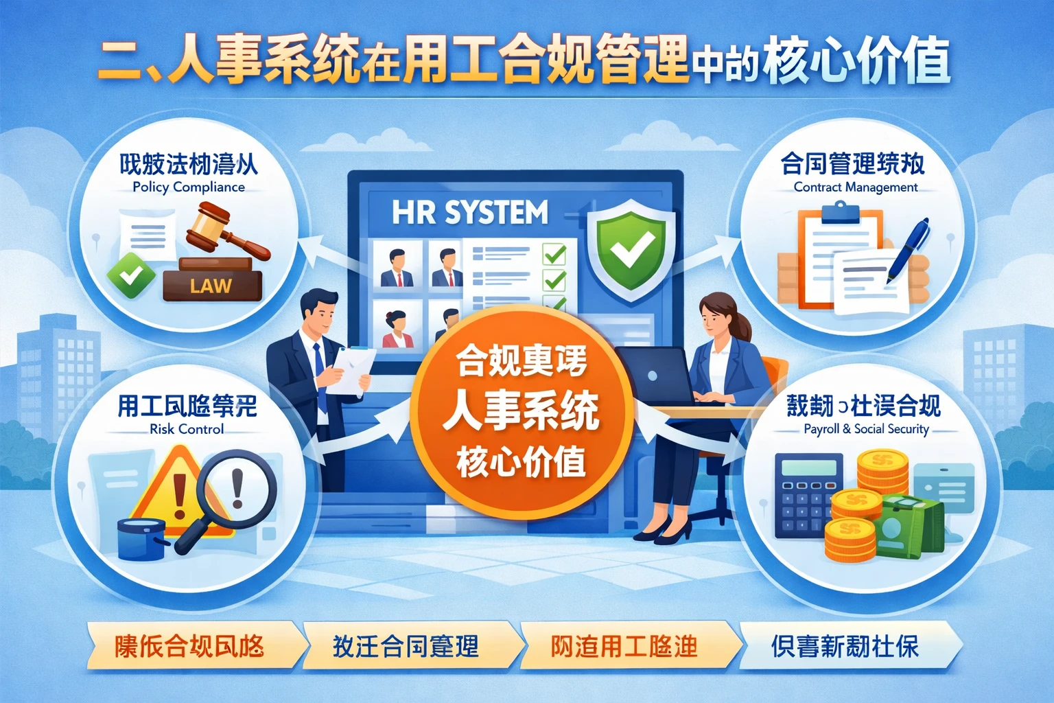 二、人事系统在用工合规管理中的核心价值