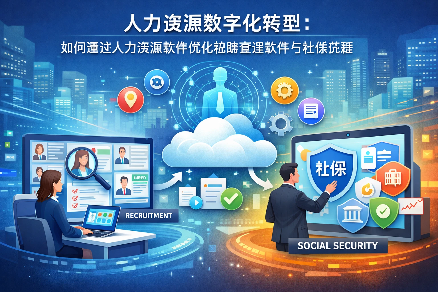 人力资源数字化转型:如何通过人力资源软件优化招聘管理软件与社保流程
