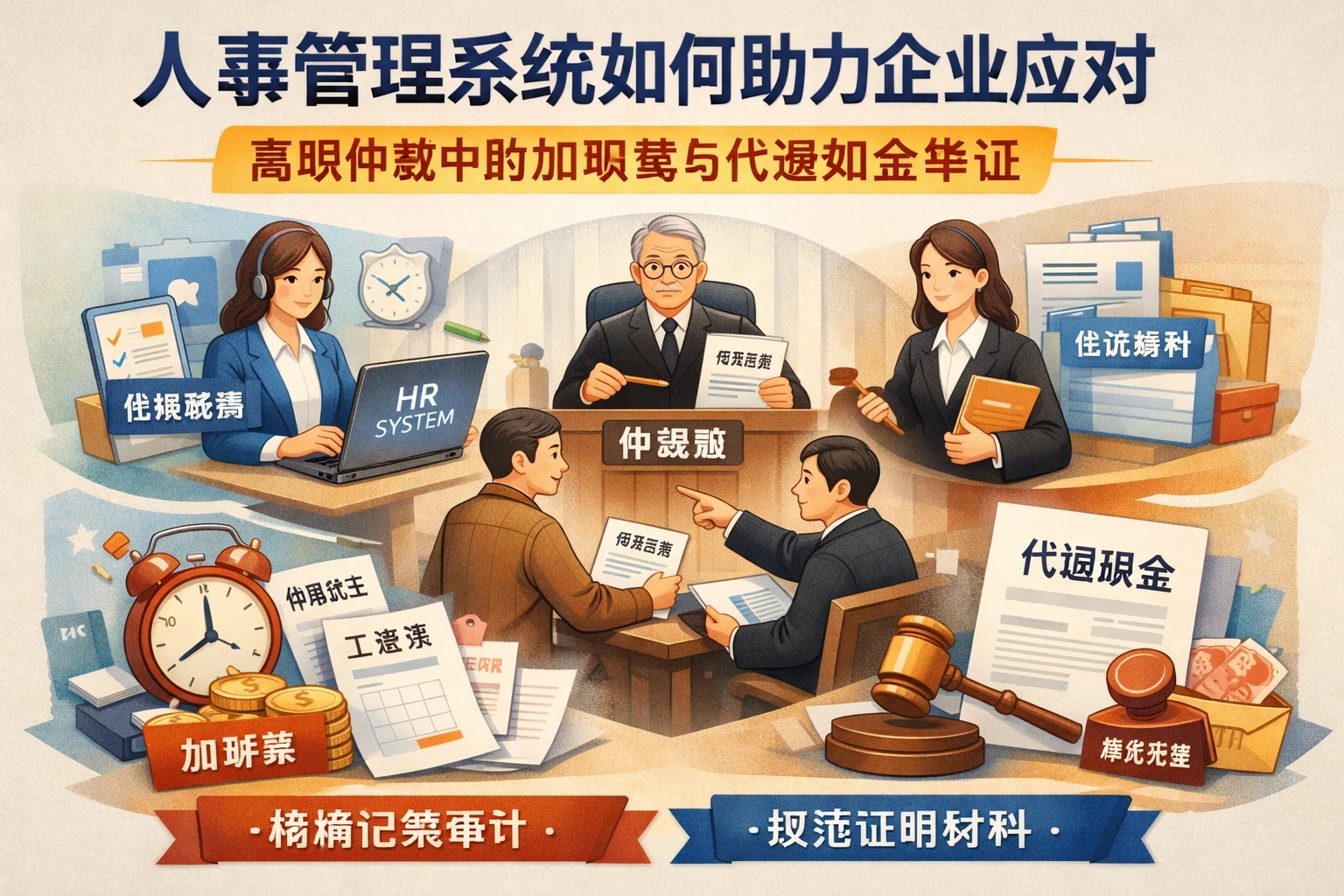 人事管理系统如何助力企业应对离职仲裁中的加班费与代通知金举证