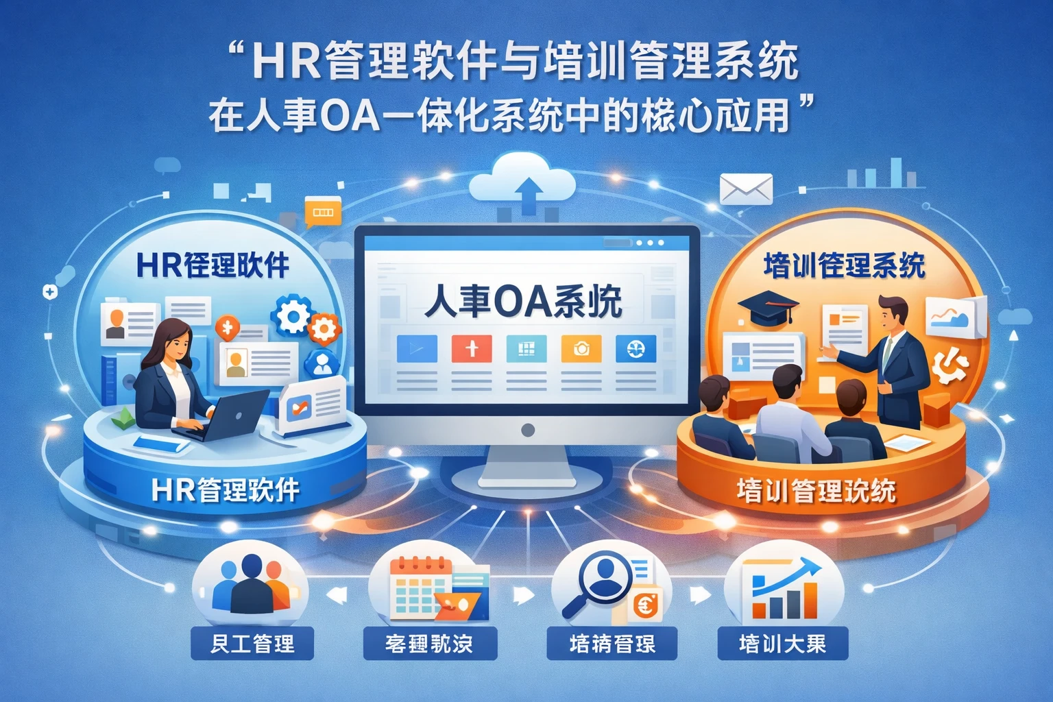 HR管理软件与培训管理系统在人事OA一体化系统中的核心应用