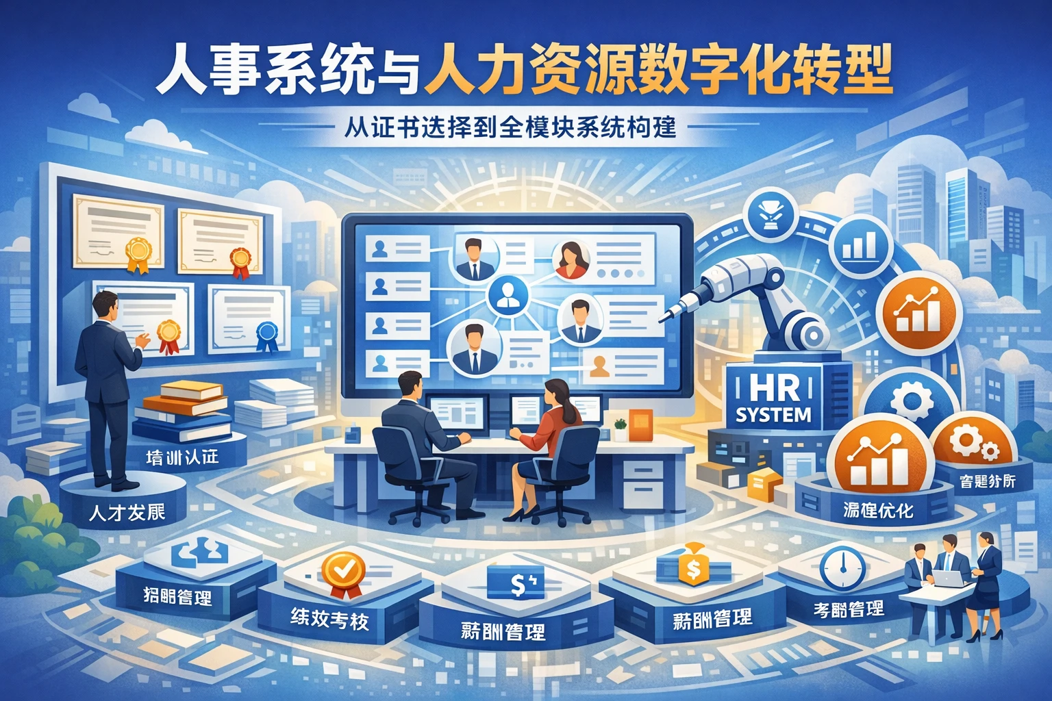 人事系统与人力资源数字化转型：从证书选择到全模块系统构建