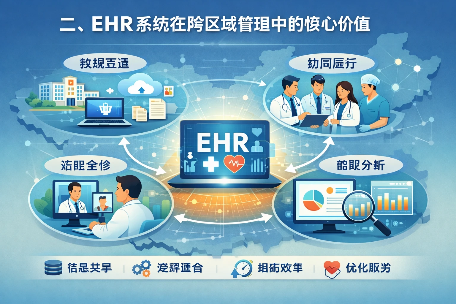 二、EHR系统在跨区域管理中的核心价值